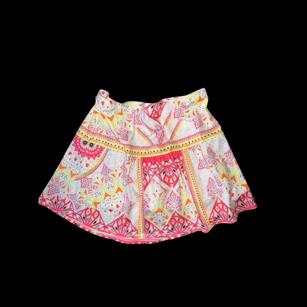 Lucky In Love Skort Womens Sz XXL Neons Geometric Athletic Tennis Skirt Golf